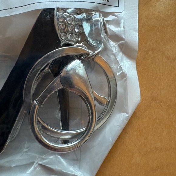 Rhinestone high heel stiletto purse charm - Picture 3 of 5